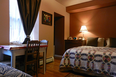 efuru breakfast bed nyc york manhattan strategic walker paradise guest makes location